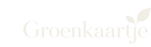 Logo van Groenkaartje in wit